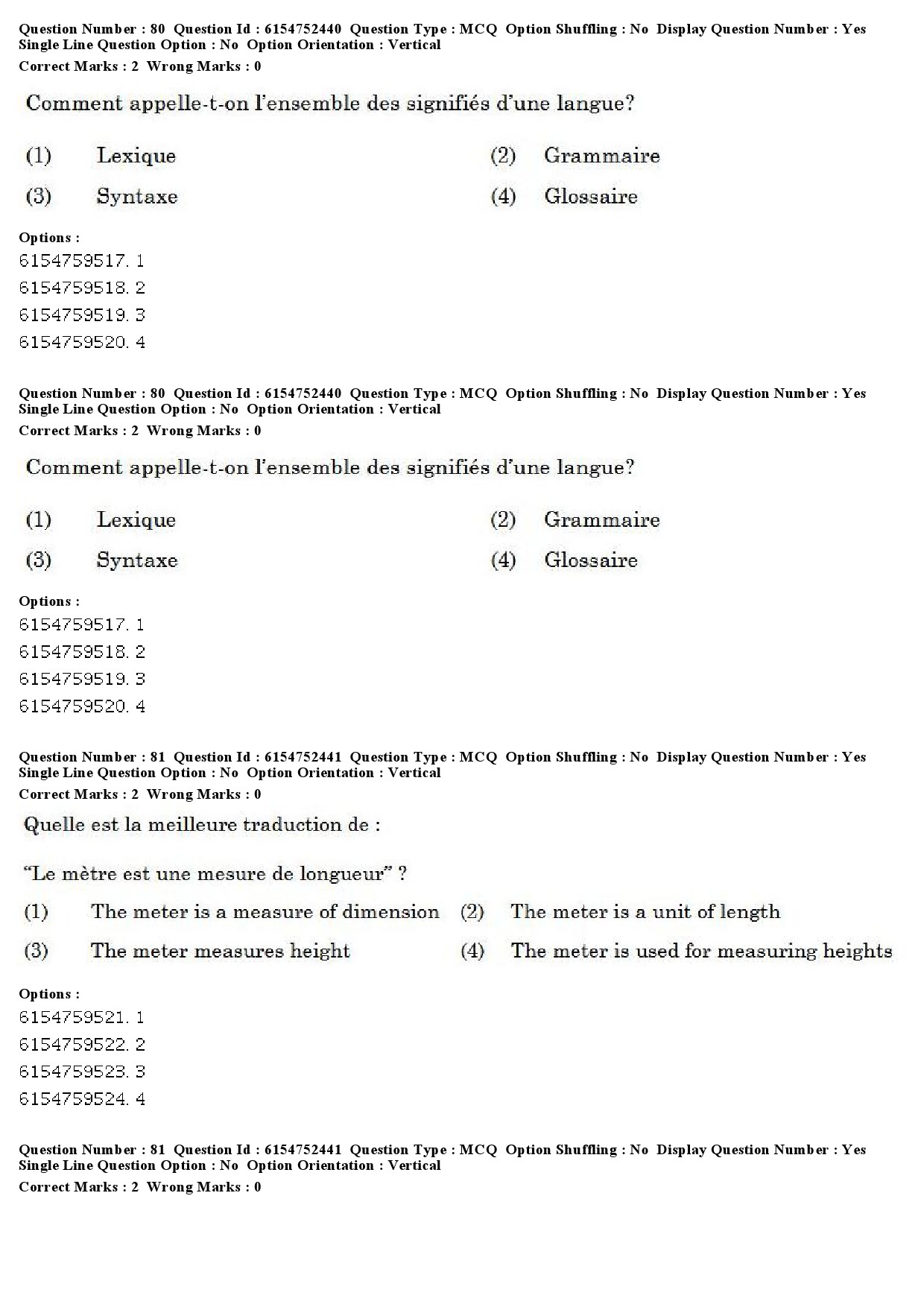 UGC NET French Question Paper December 2019 61