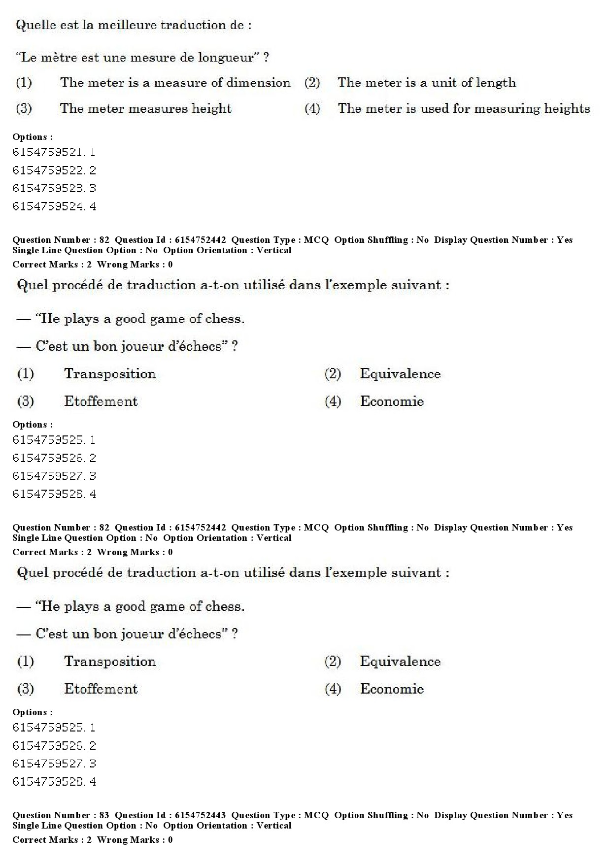 UGC NET French Question Paper December 2019 62