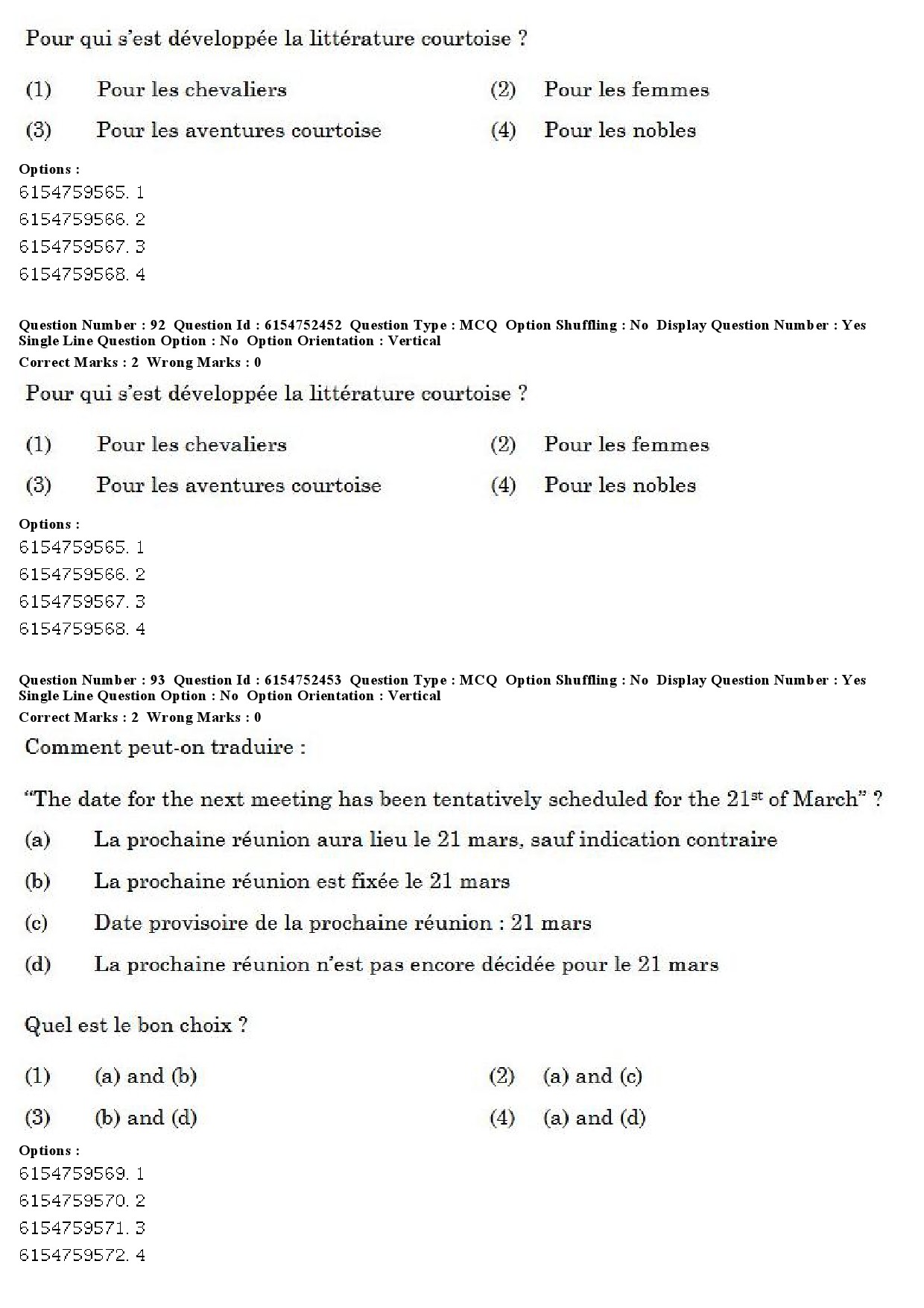 UGC NET French Question Paper December 2019 70