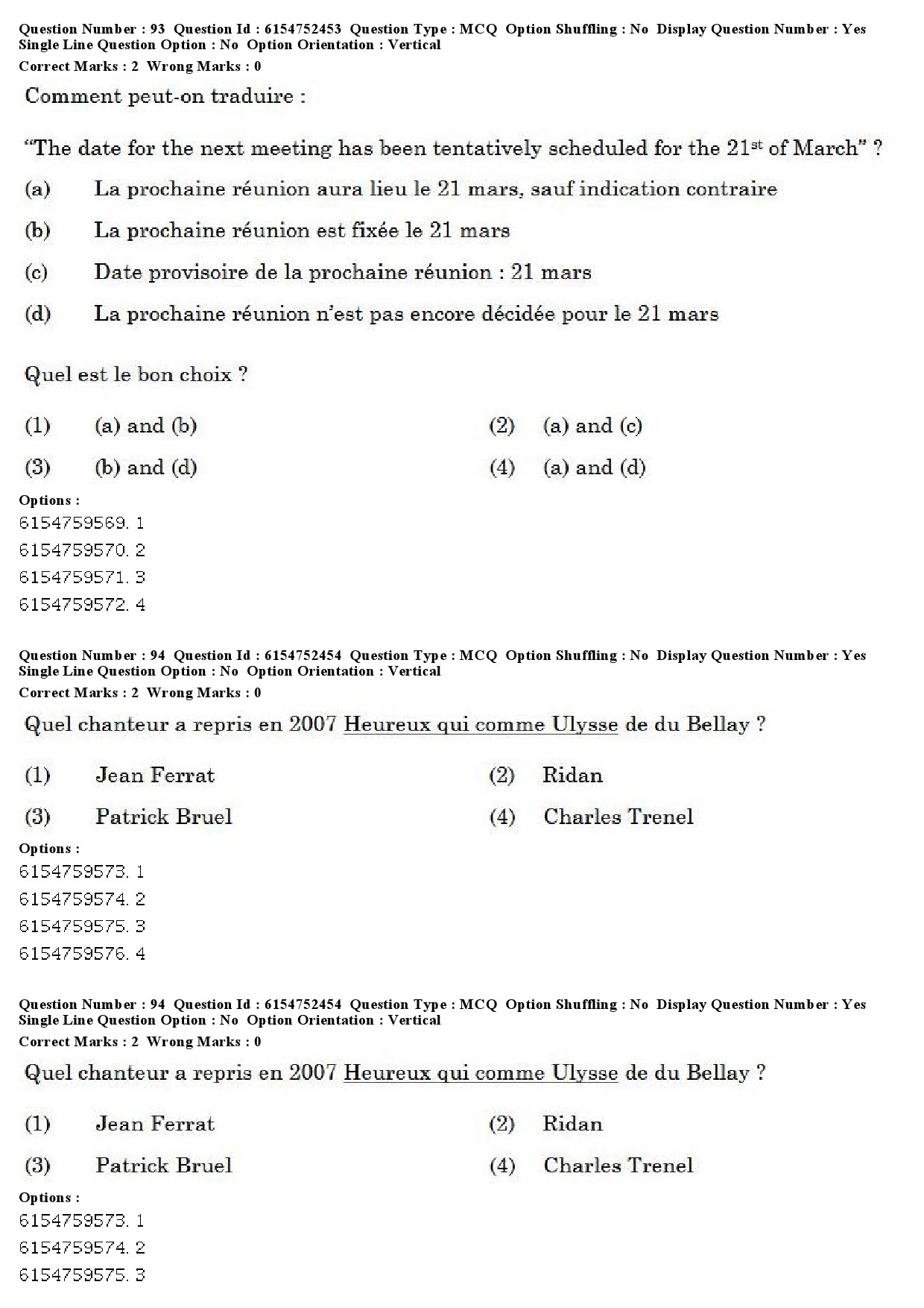 UGC NET French Question Paper December 2019 71