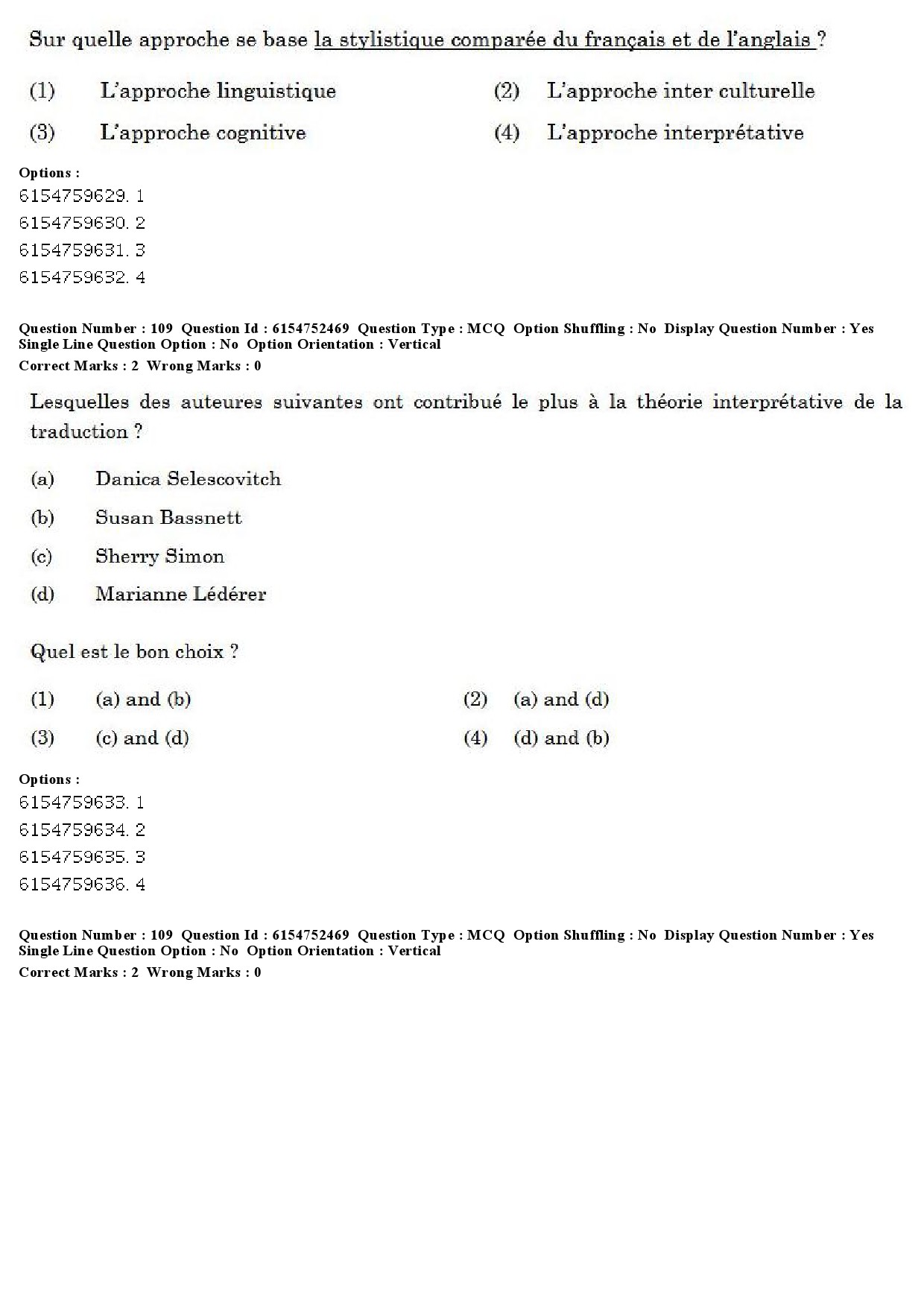 UGC NET French Question Paper December 2019 83