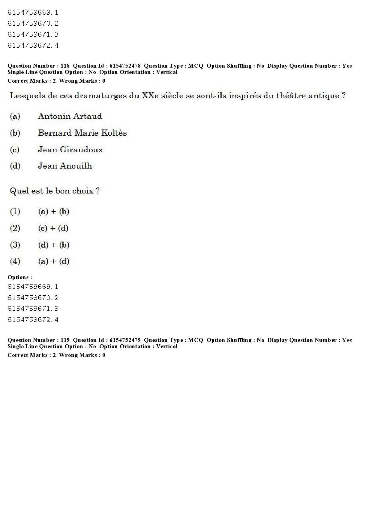 UGC NET French Question Paper December 2019 94