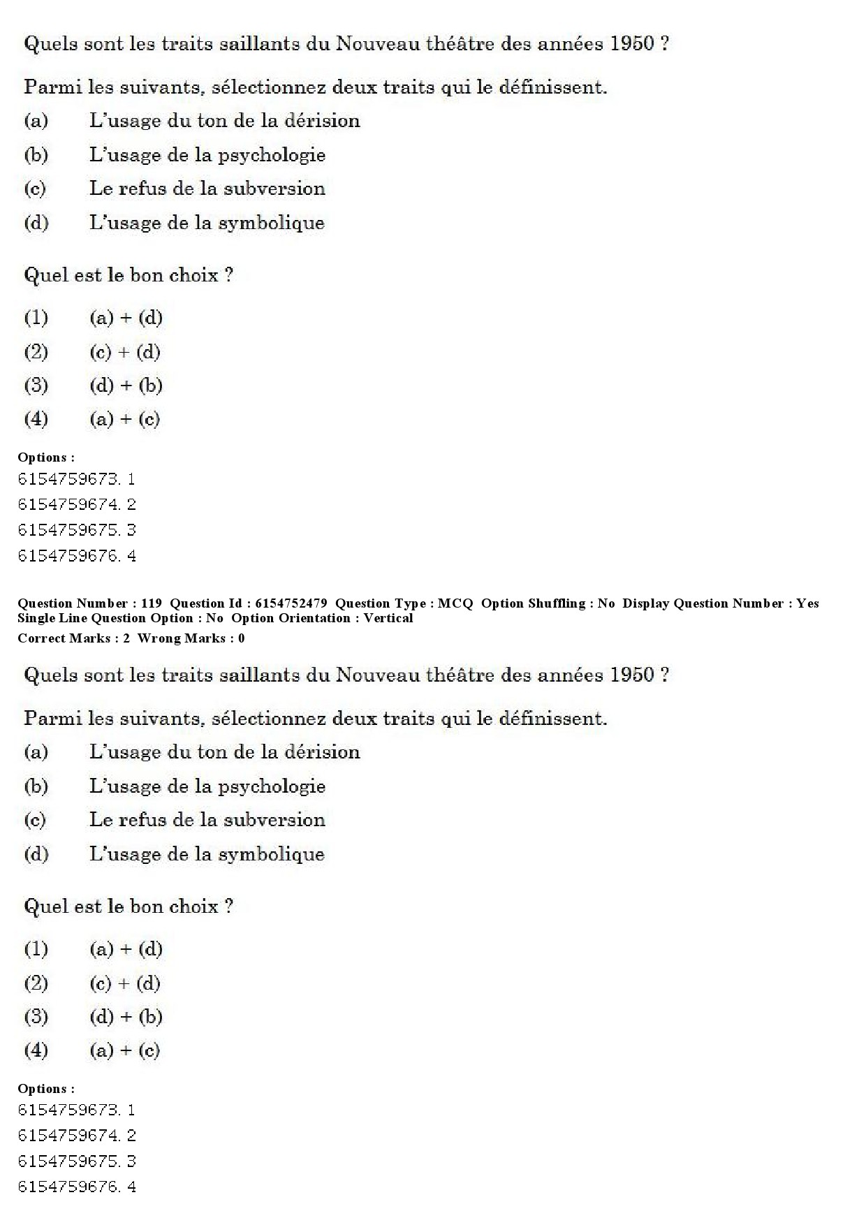 UGC NET French Question Paper December 2019 95