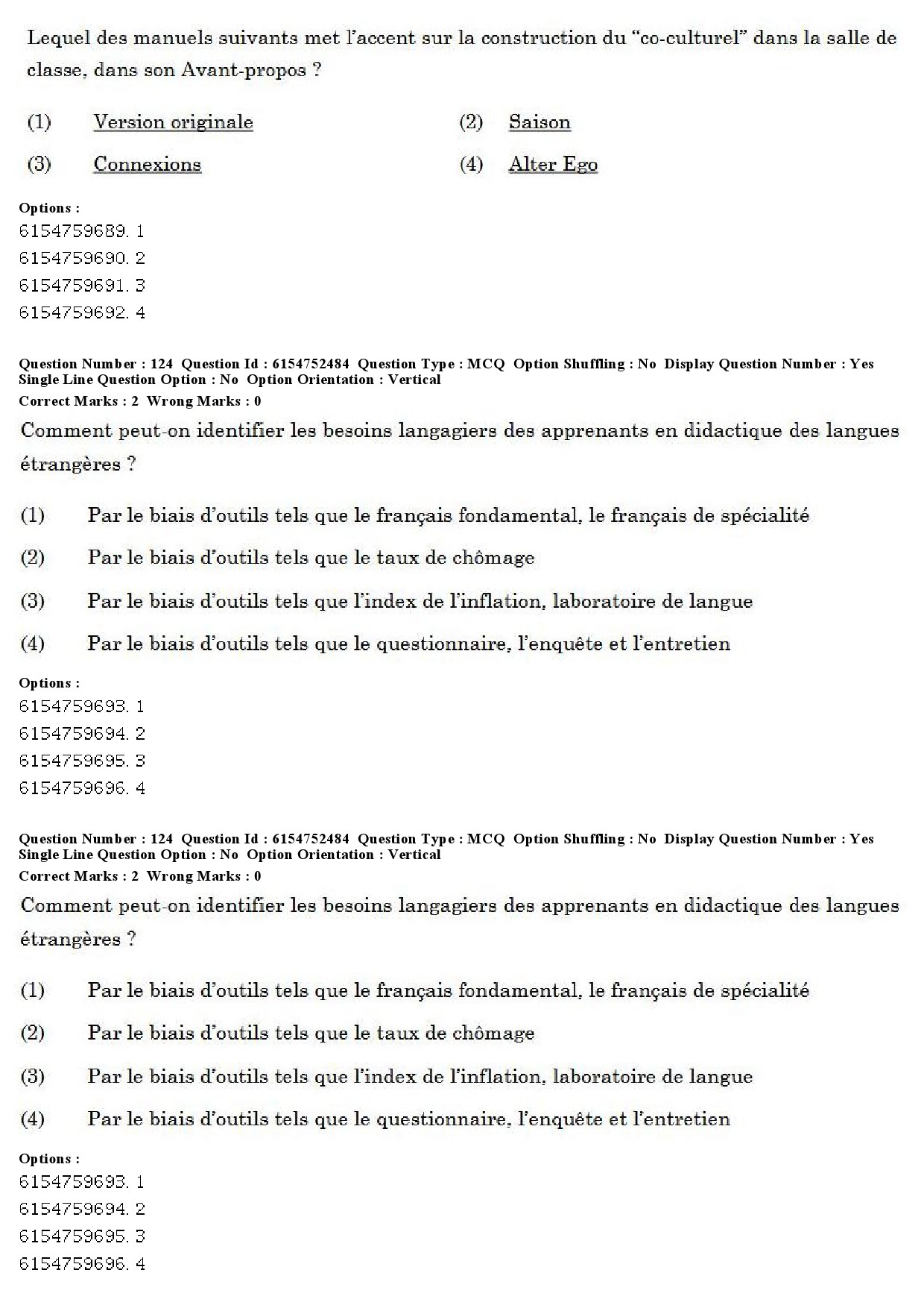 UGC NET French Question Paper December 2019 99