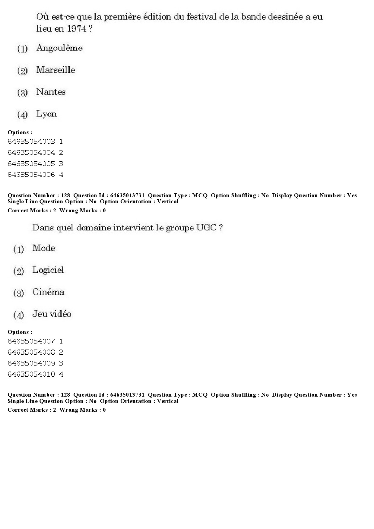 UGC NET French Question Paper June 2019 104