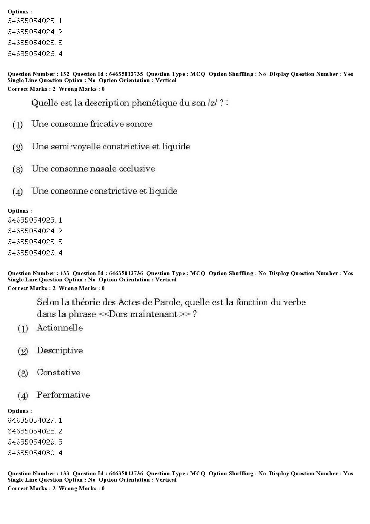 UGC NET French Question Paper June 2019 108