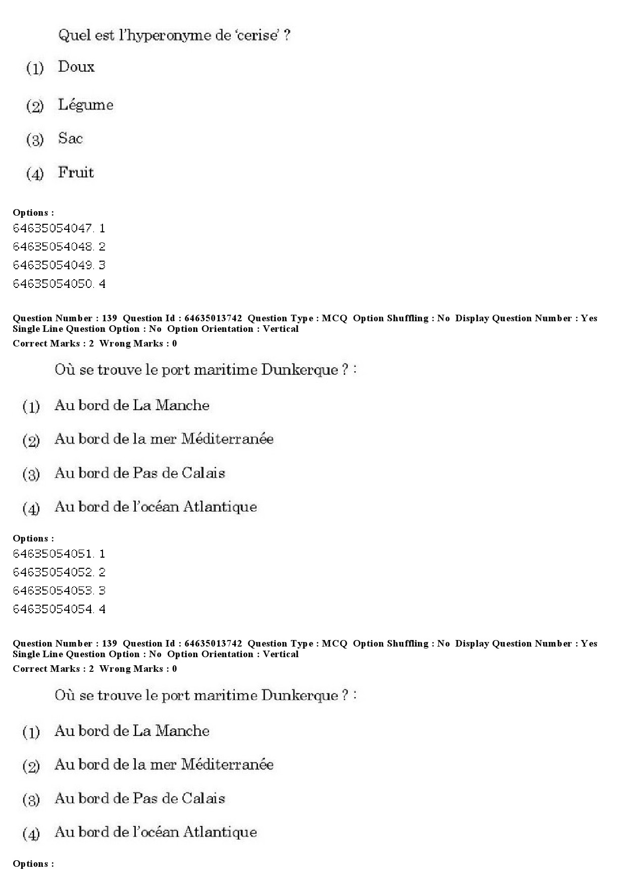 UGC NET French Question Paper June 2019 114