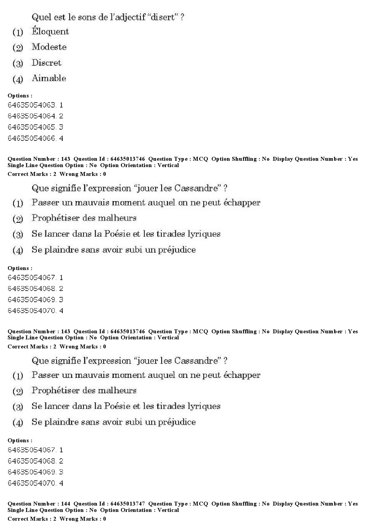 UGC NET French Question Paper June 2019 117