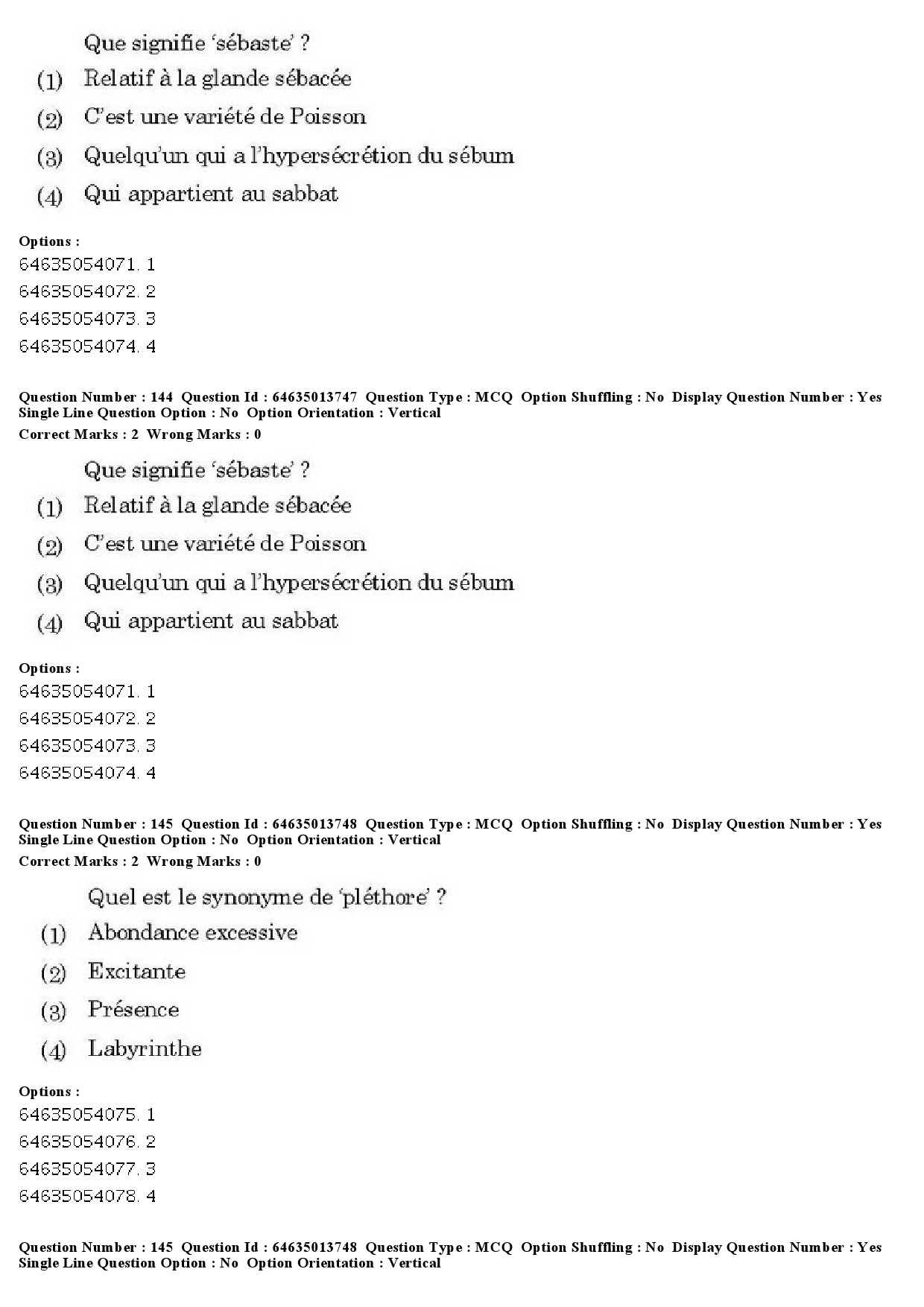 UGC NET French Question Paper June 2019 118