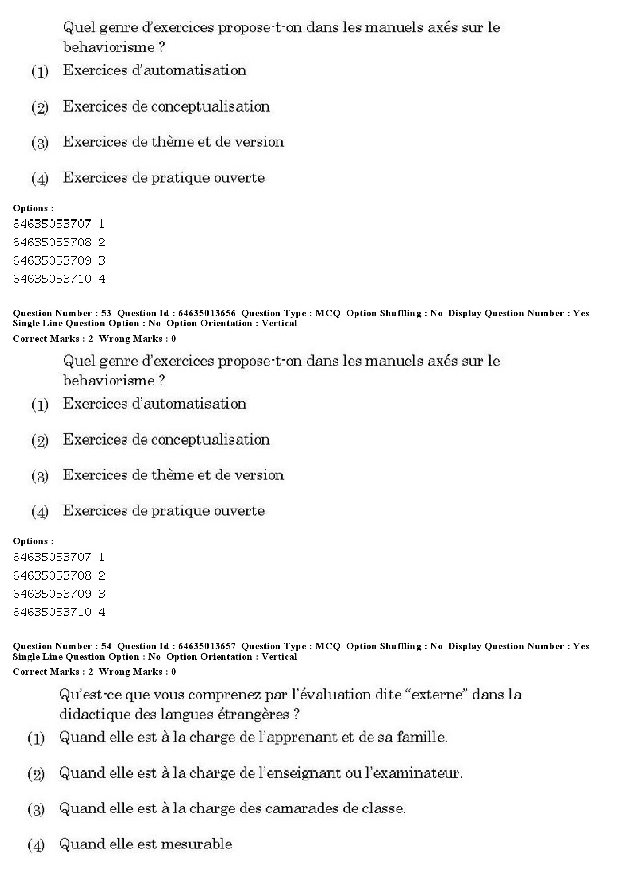 UGC NET French Question Paper June 2019 36