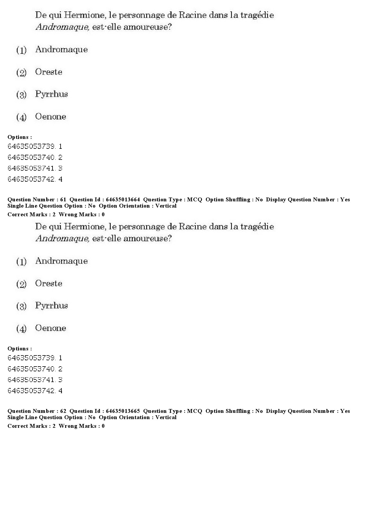 UGC NET French Question Paper June 2019 43