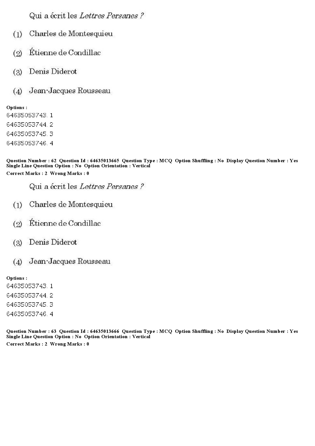 UGC NET French Question Paper June 2019 44