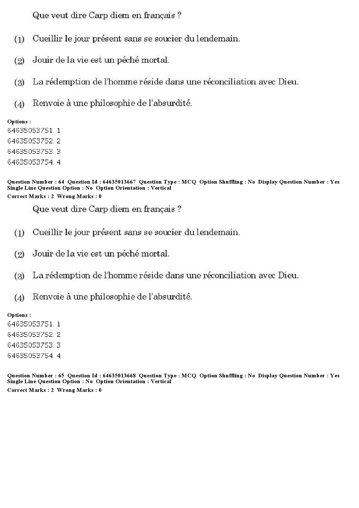 UGC NET French Question Paper June 2019 46