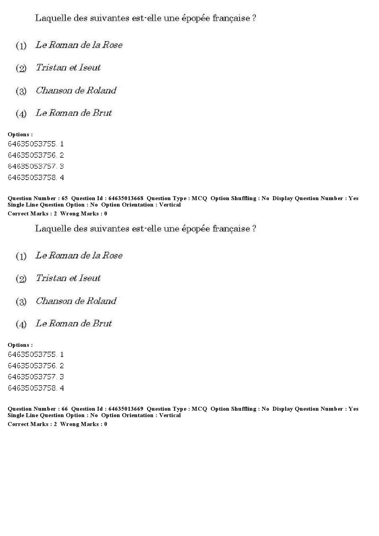 UGC NET French Question Paper June 2019 47