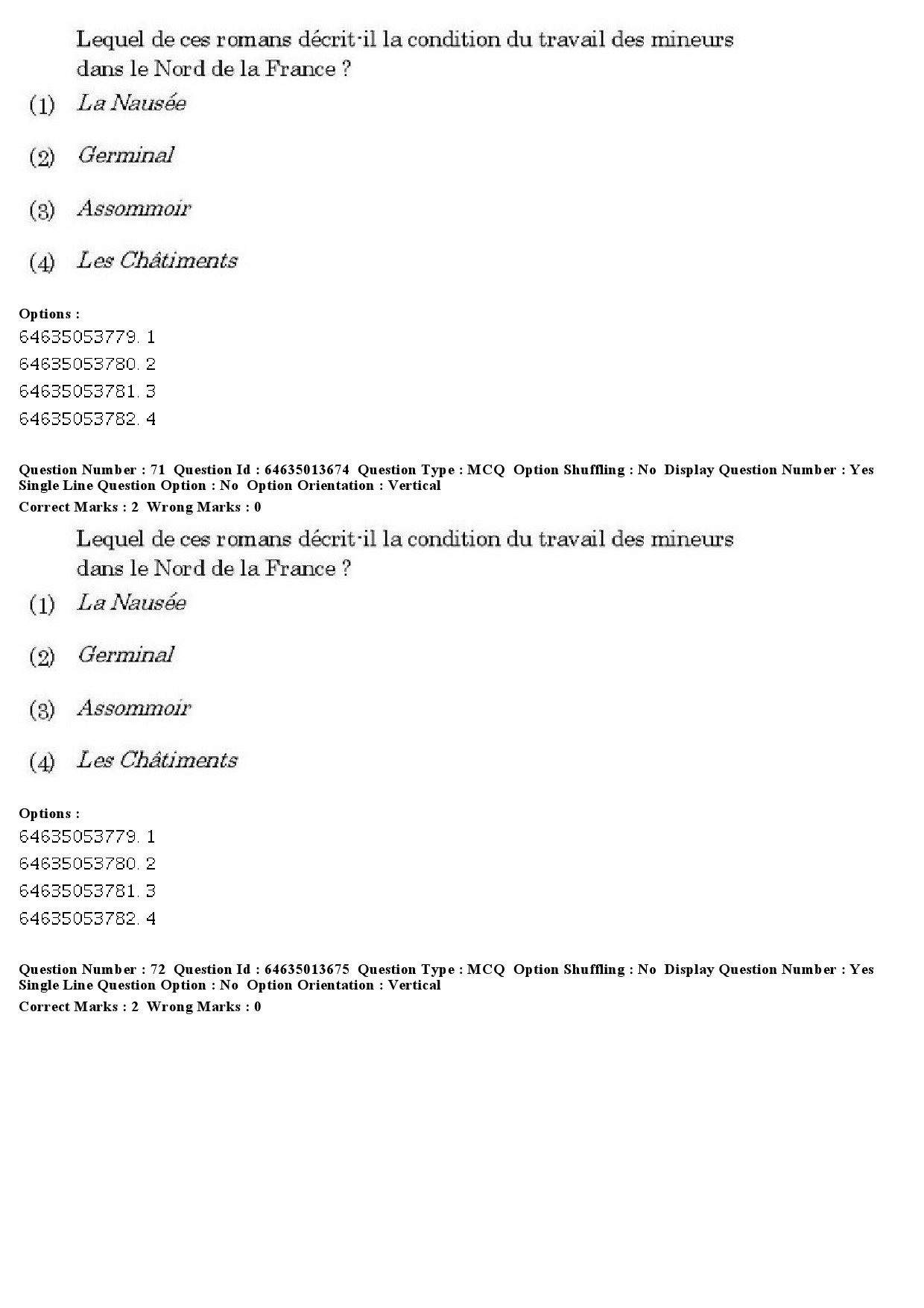 UGC NET French Question Paper June 2019 52