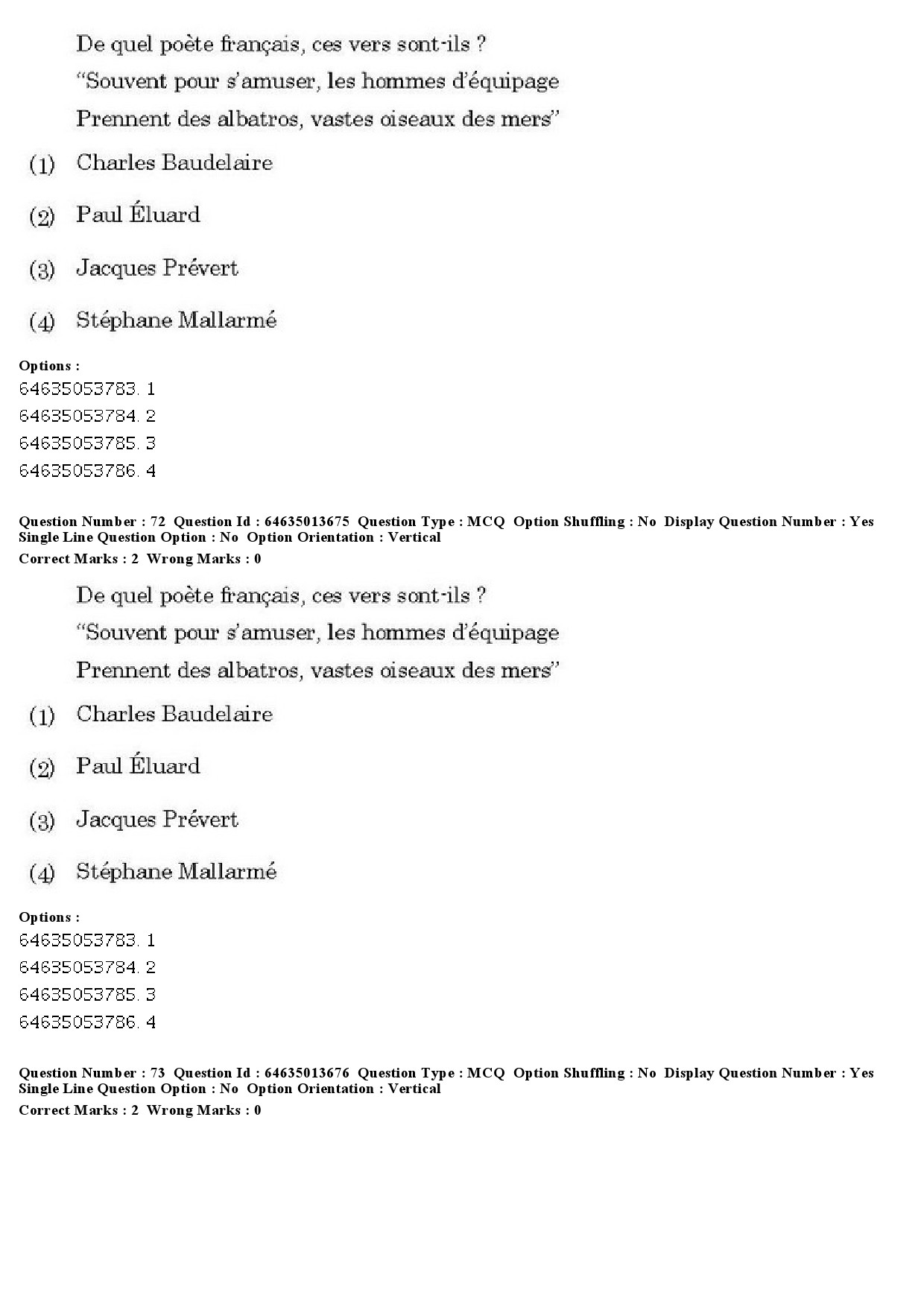 UGC NET French Question Paper June 2019 53