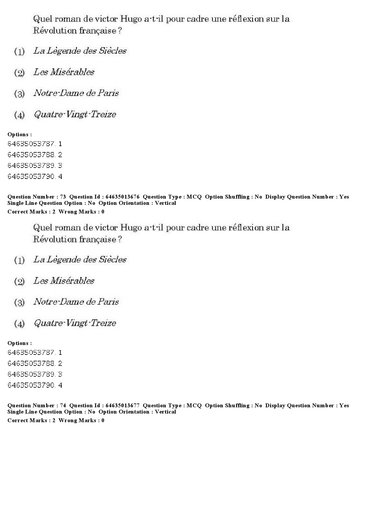 UGC NET French Question Paper June 2019 54