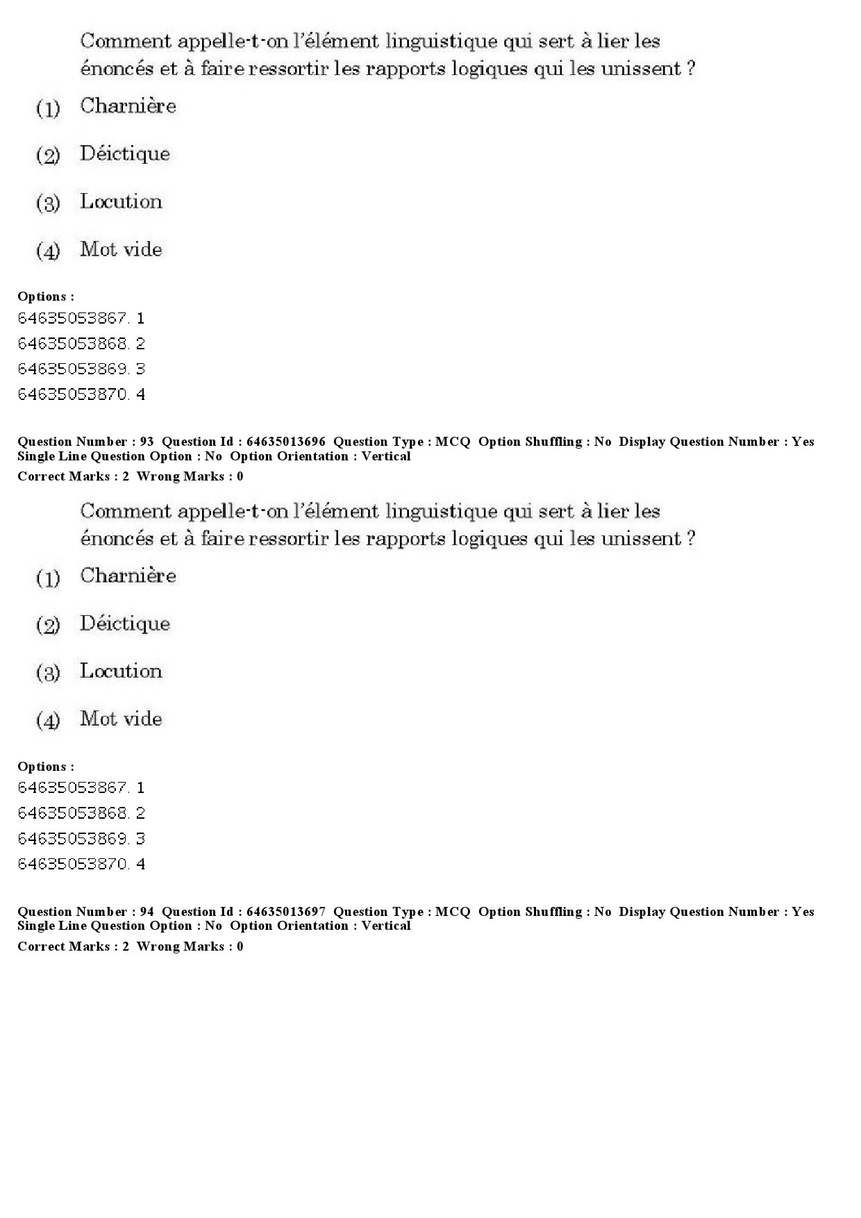 UGC NET French Question Paper June 2019 71