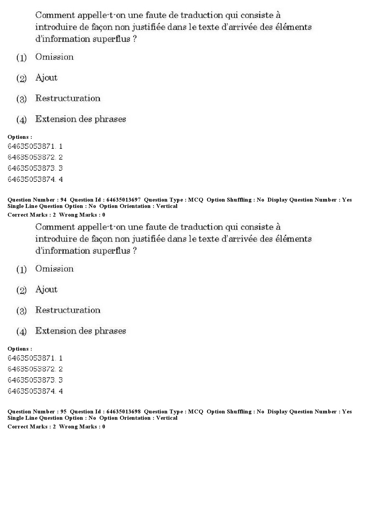 UGC NET French Question Paper June 2019 72