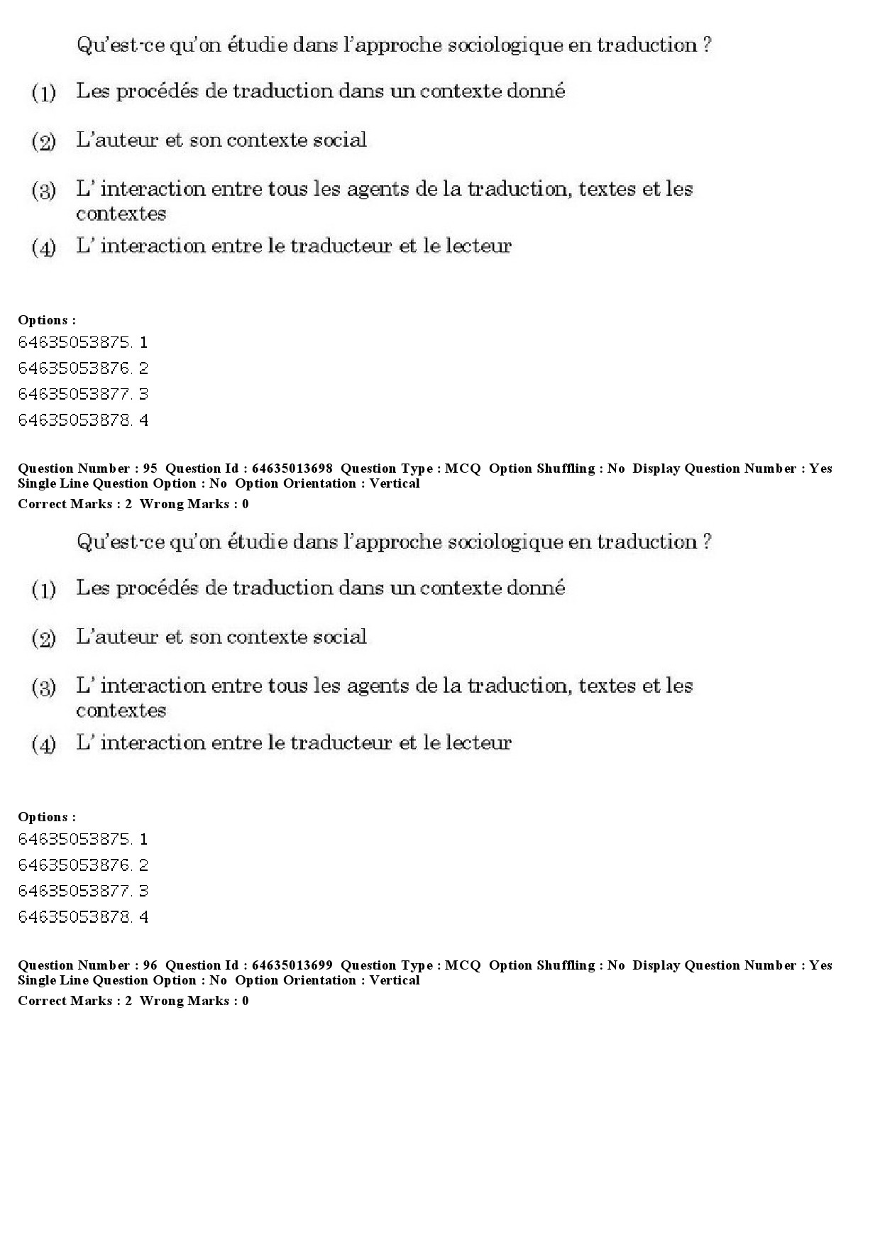 UGC NET French Question Paper June 2019 73