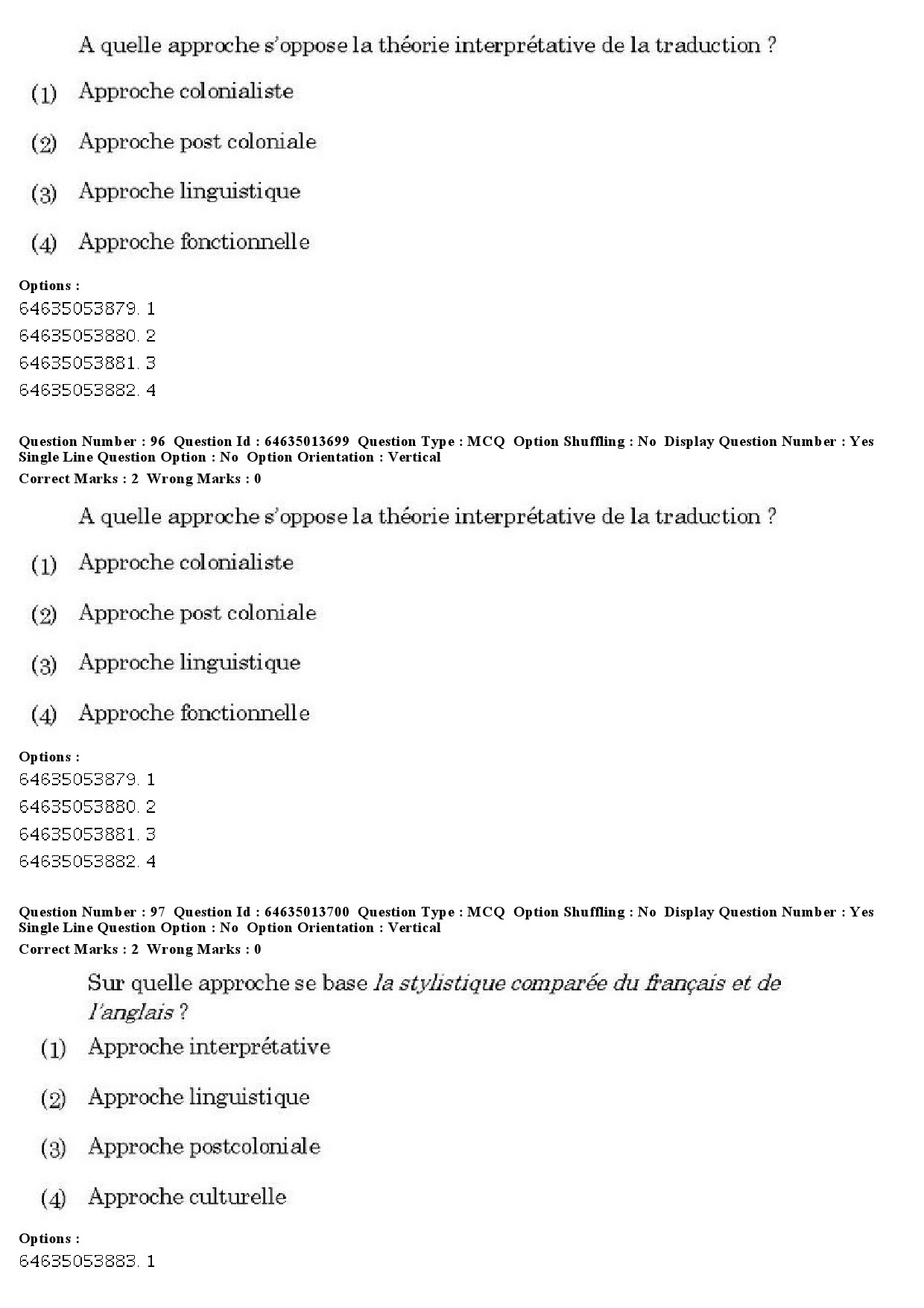 UGC NET French Question Paper June 2019 74