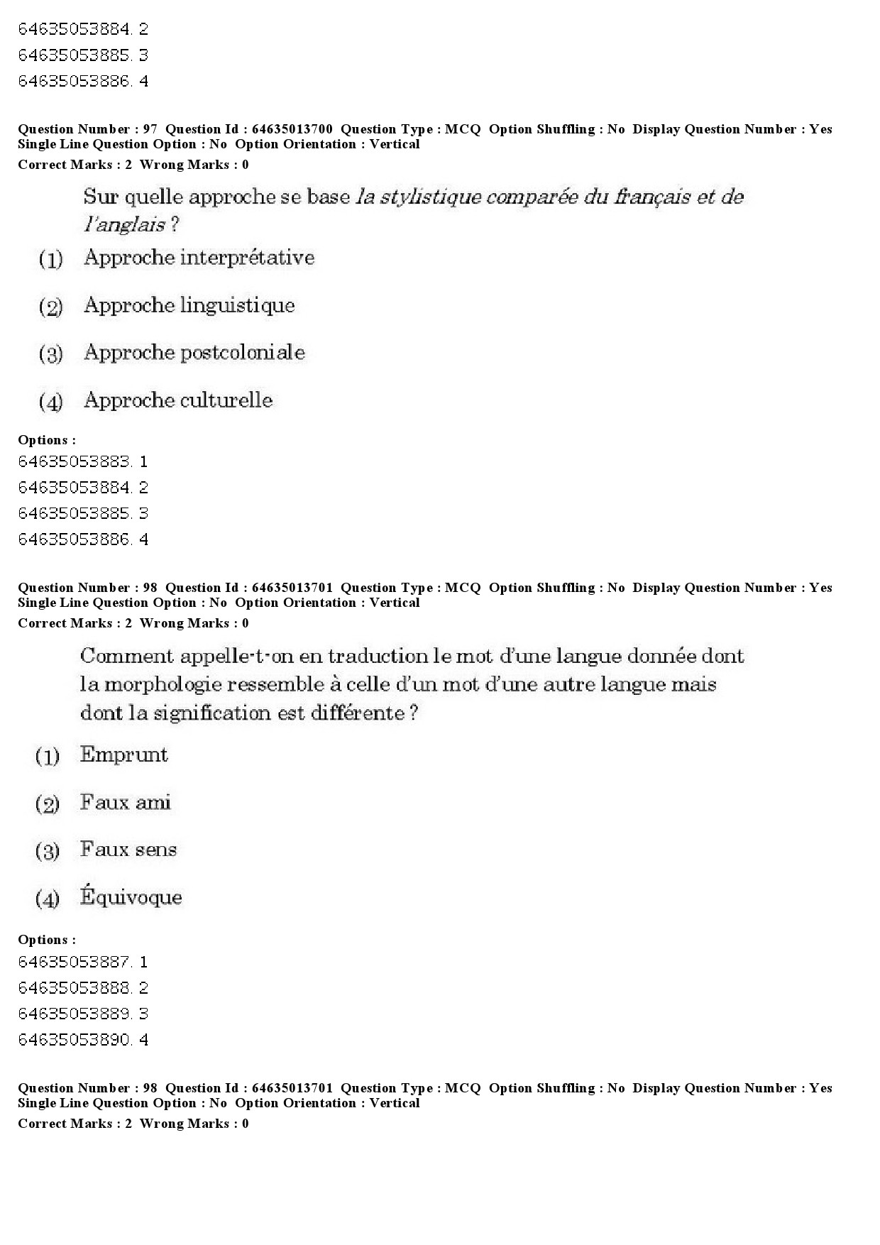 UGC NET French Question Paper June 2019 75