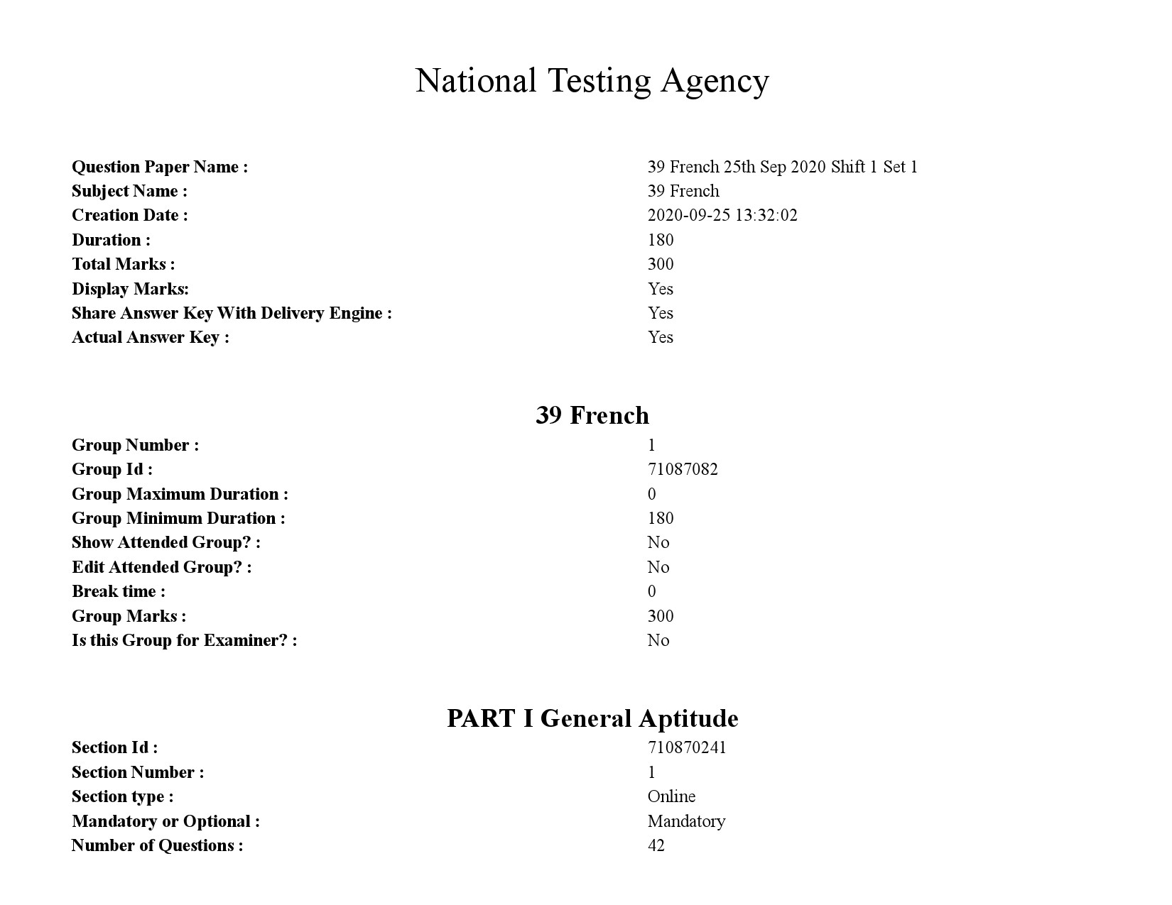 UGC NET French Question Paper September 2020 1