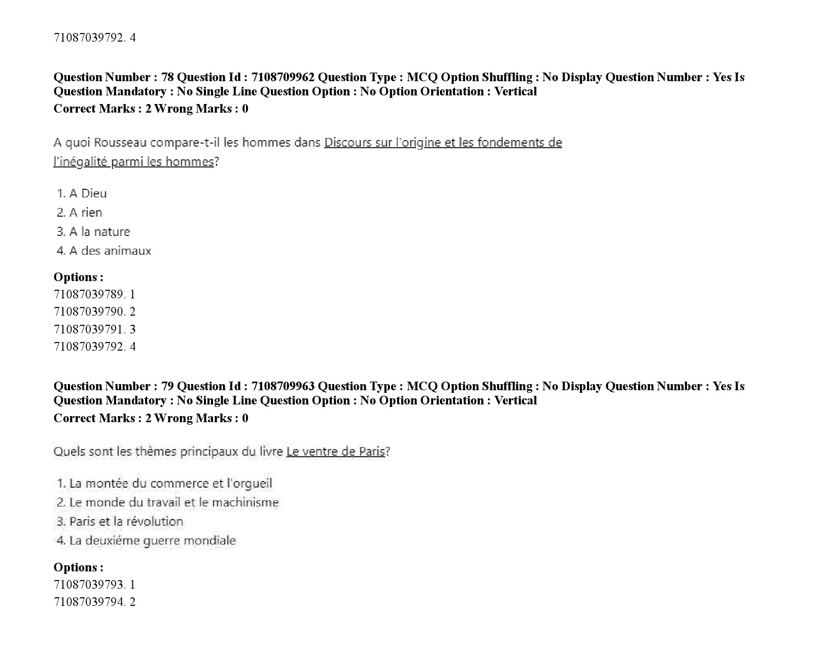 UGC NET French Question Paper September 2020 105