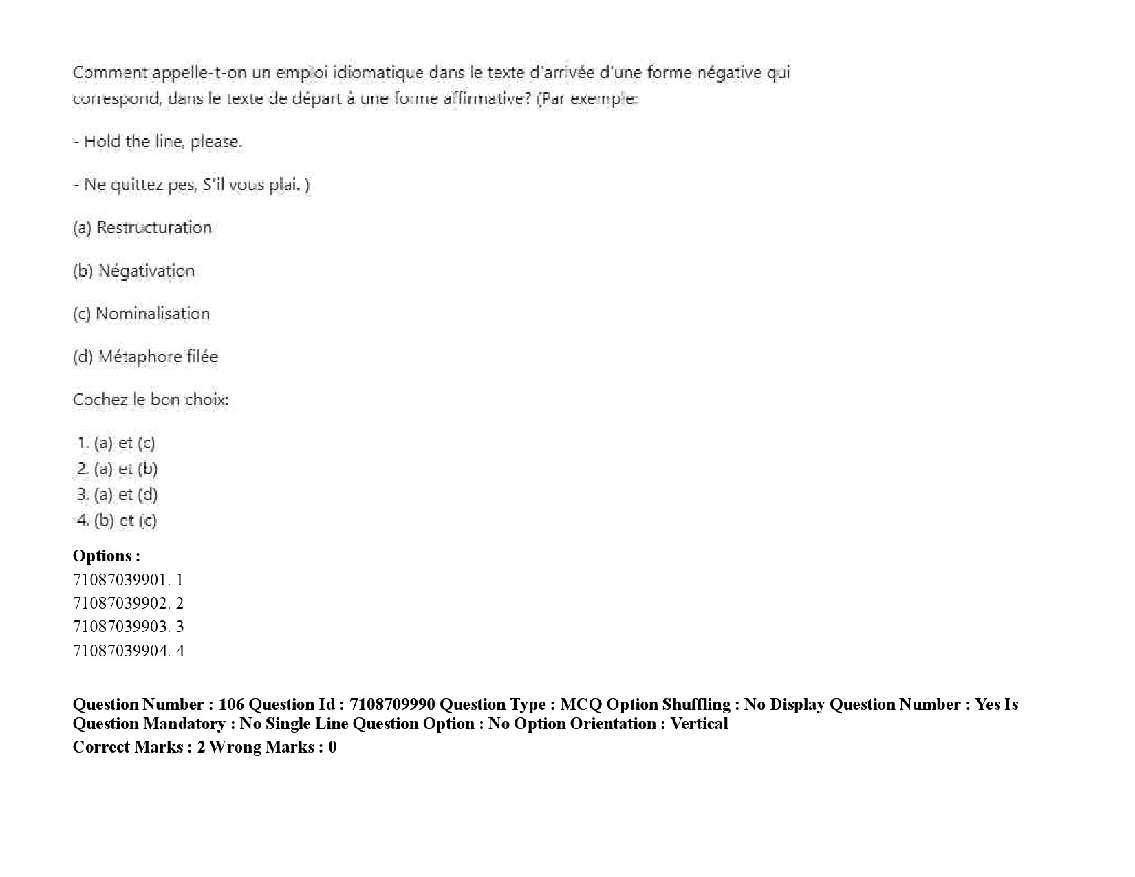 UGC NET French Question Paper September 2020 148