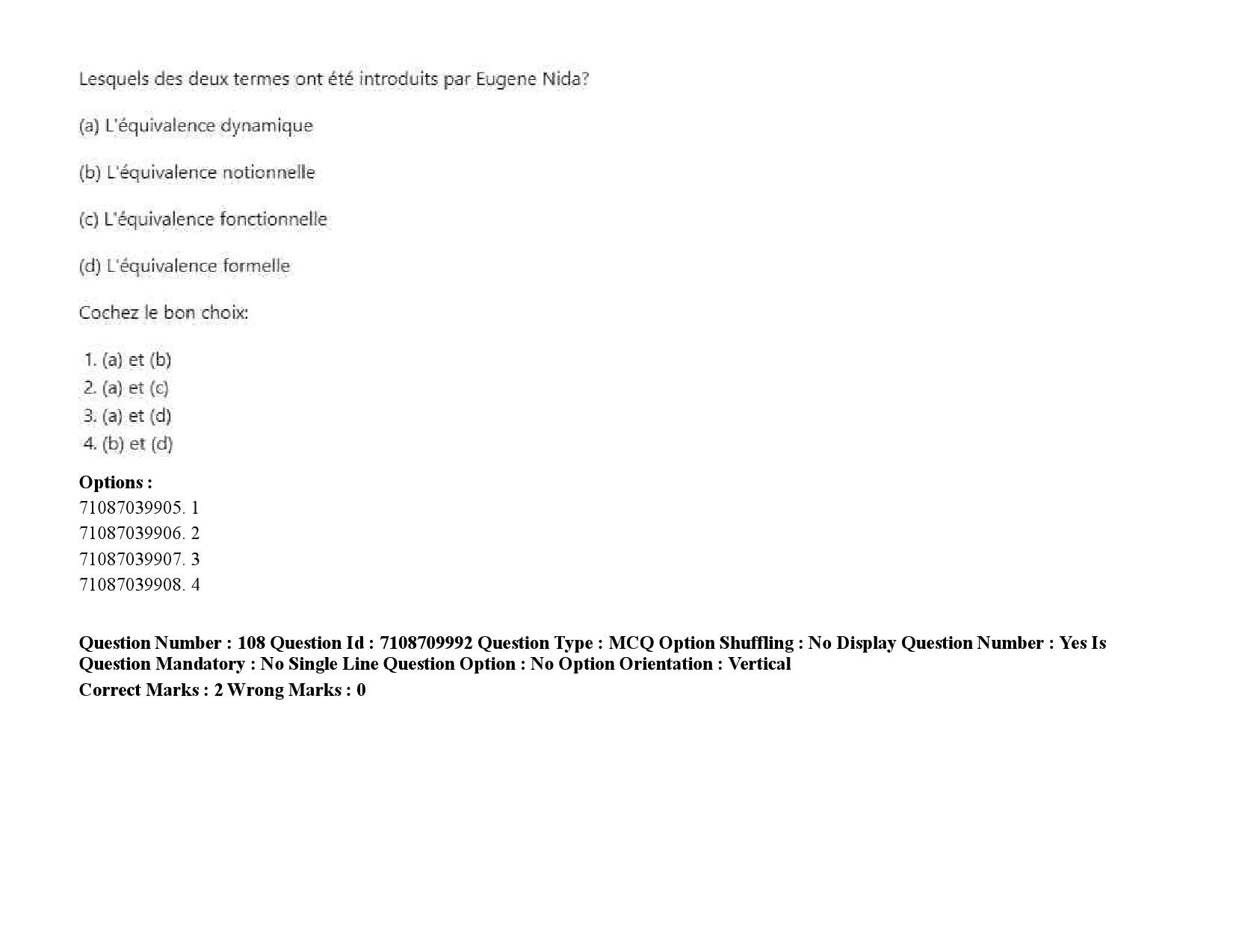 UGC NET French Question Paper September 2020 151