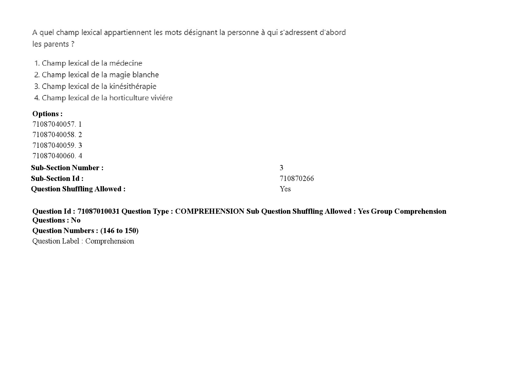 UGC NET French Question Paper September 2020 220