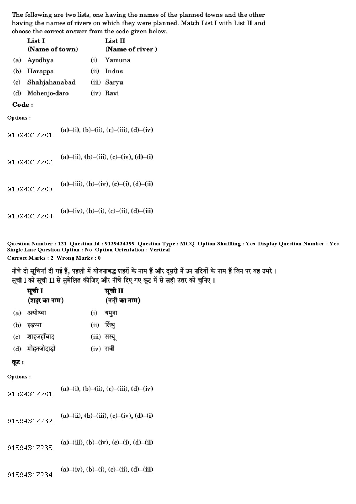 UGC NET Geography Question Paper December 2018 111