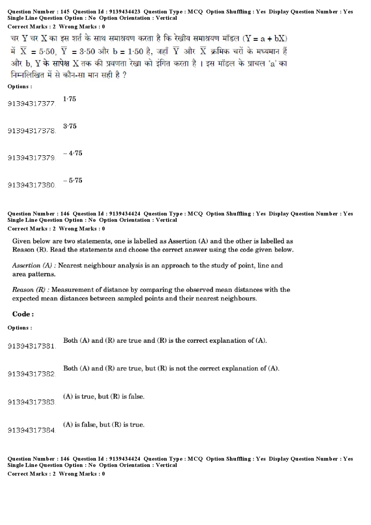 UGC NET Geography Question Paper December 2018 131