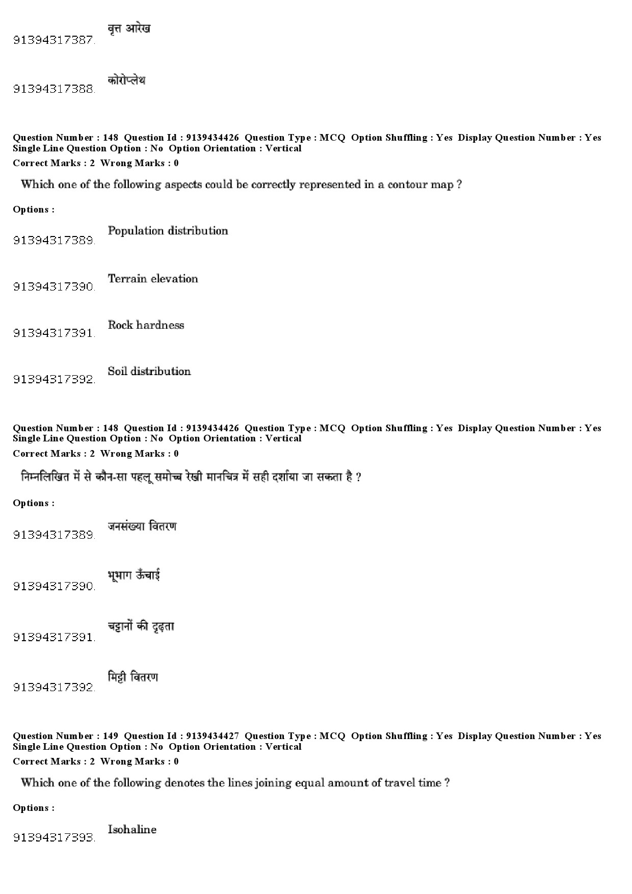 UGC NET Geography Question Paper December 2018 133