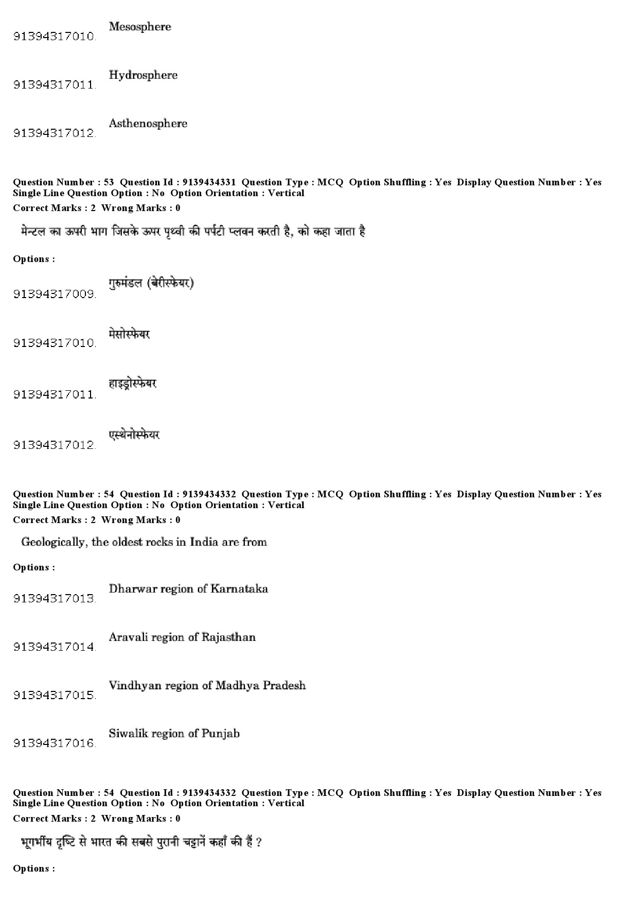 UGC NET Geography Question Paper December 2018 53