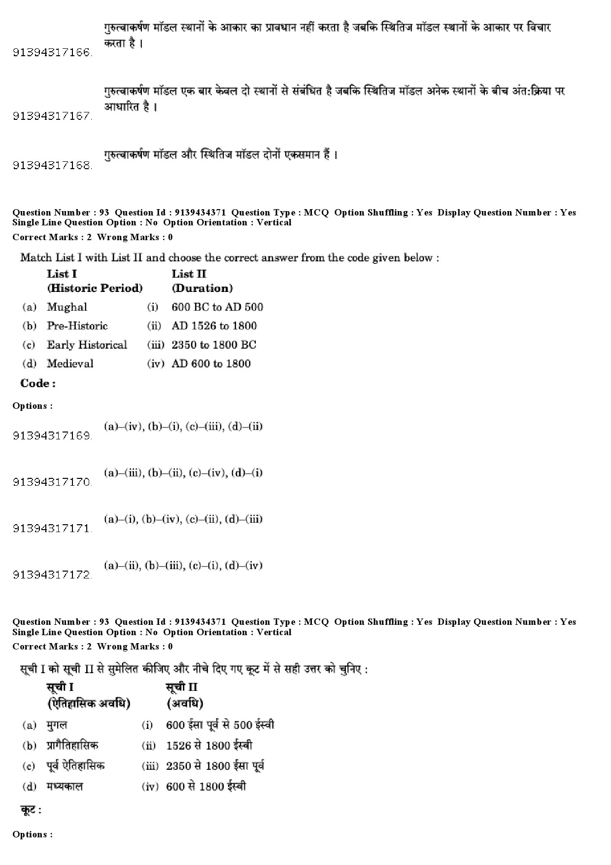 UGC NET Geography Question Paper December 2018 85