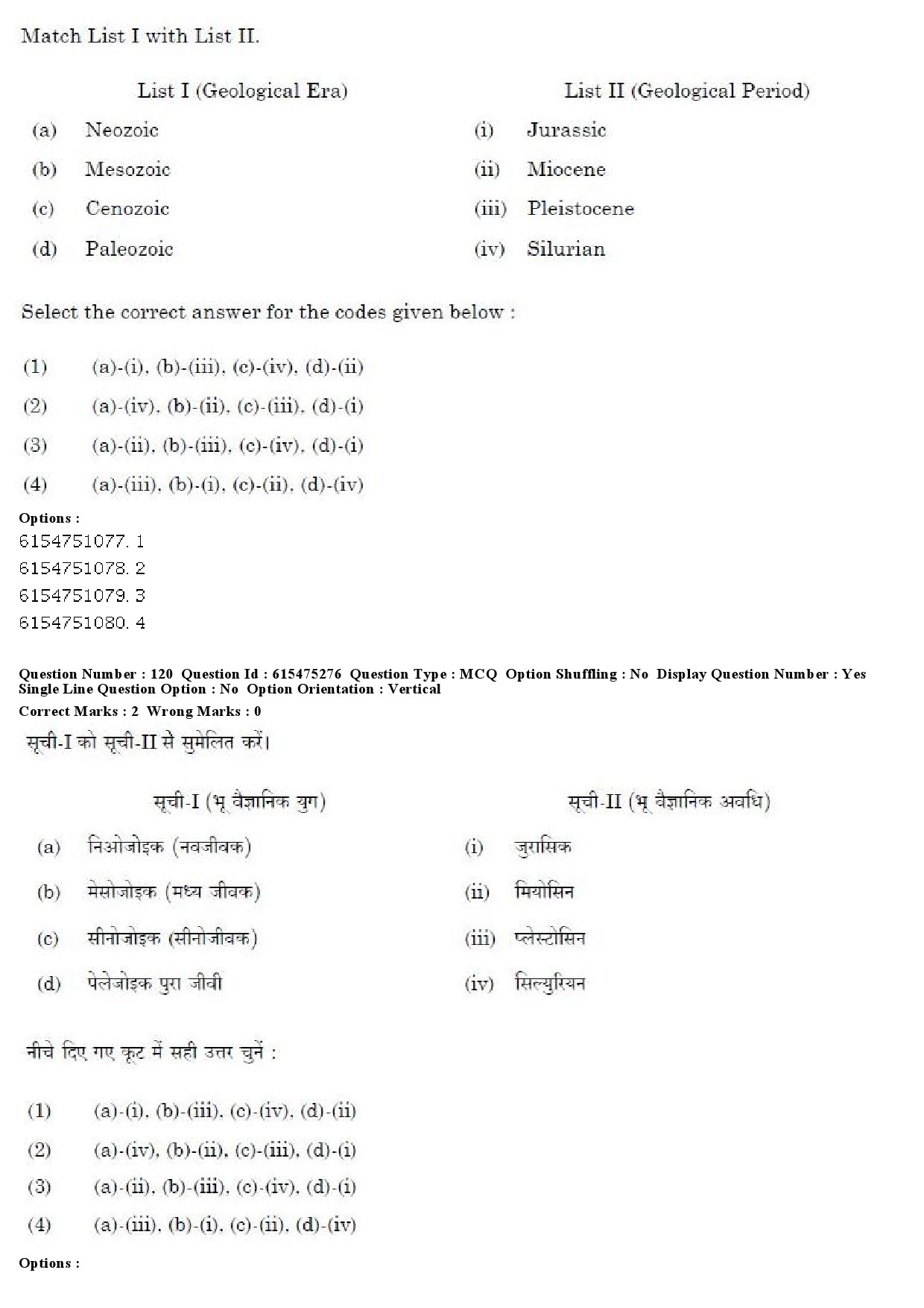 UGC NET Geography Question Paper December 2019 100