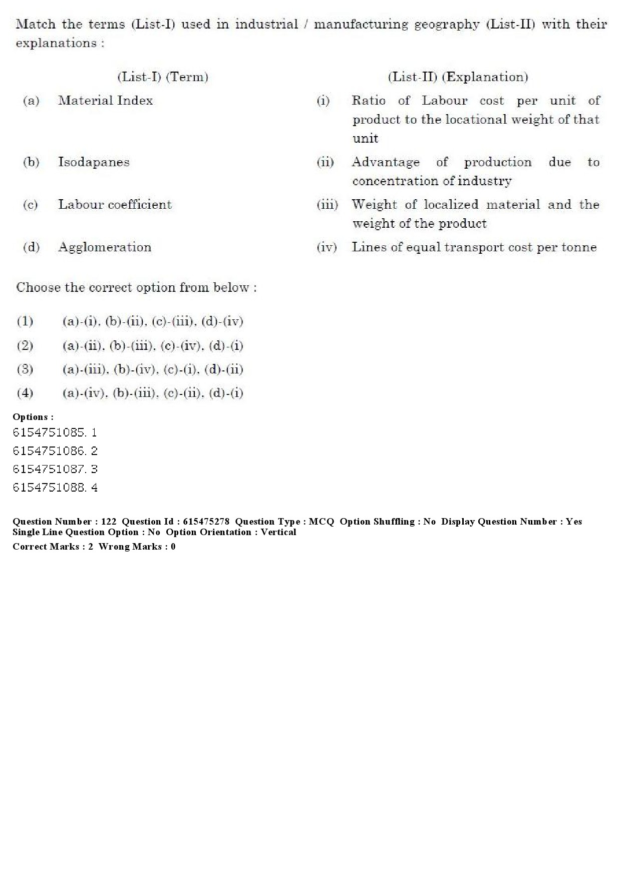 UGC NET Geography Question Paper December 2019 103