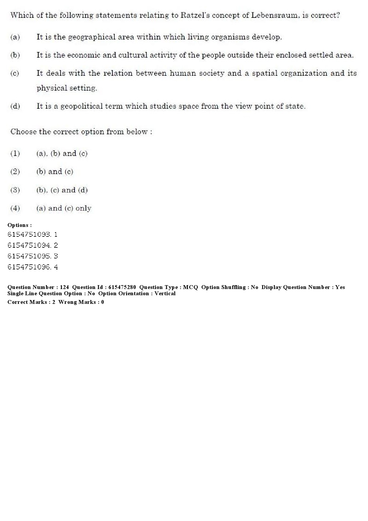 UGC NET Geography Question Paper December 2019 107