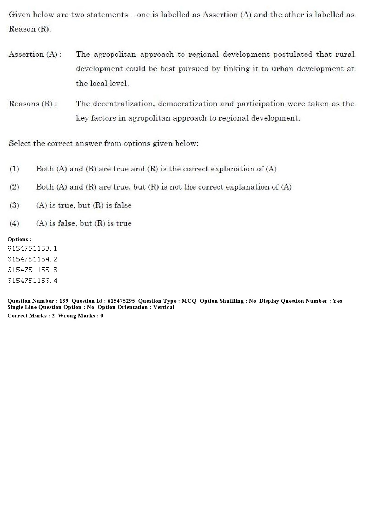 UGC NET Geography Question Paper December 2019 125