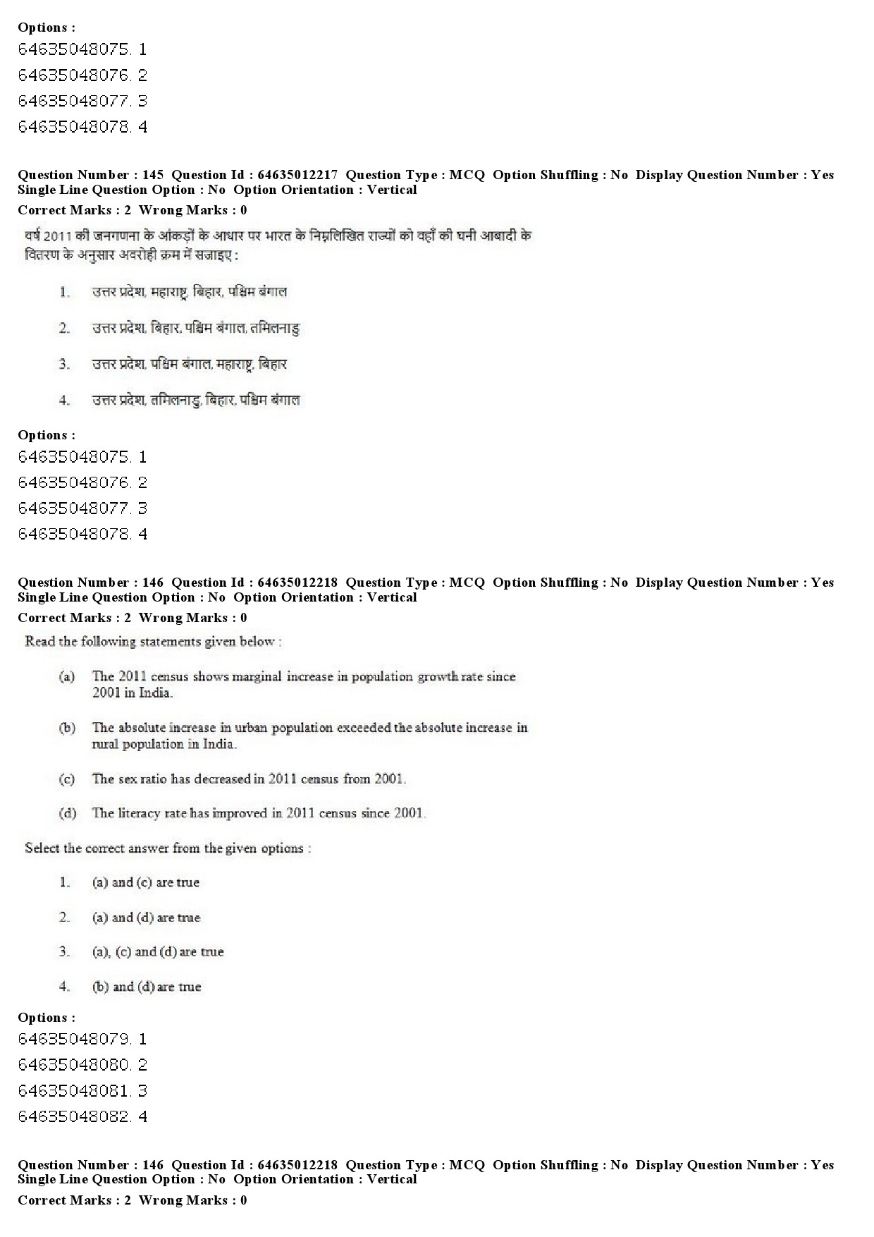 UGC NET Geography Question Paper June 2019 107