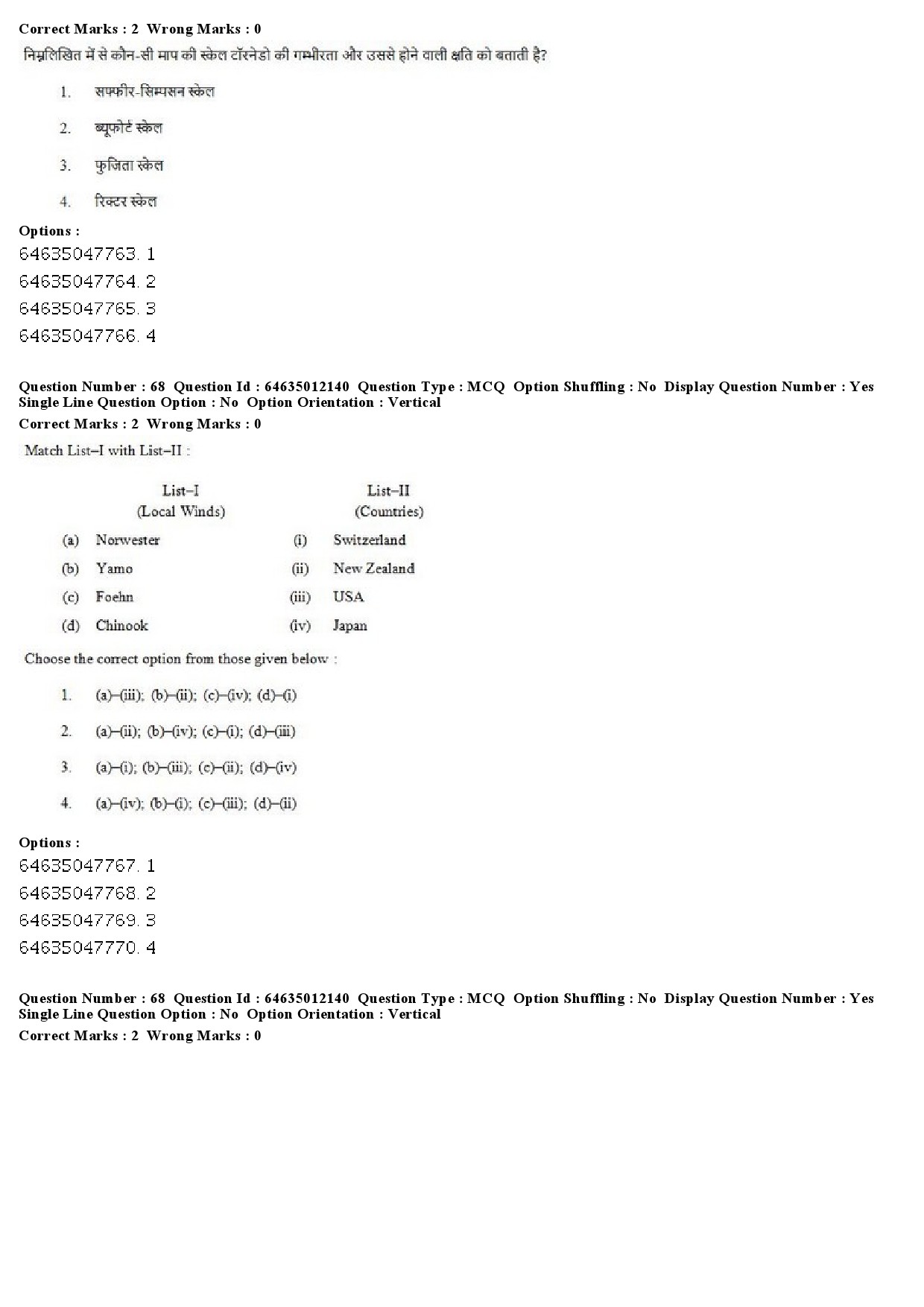 UGC NET Geography Question Paper June 2019 48