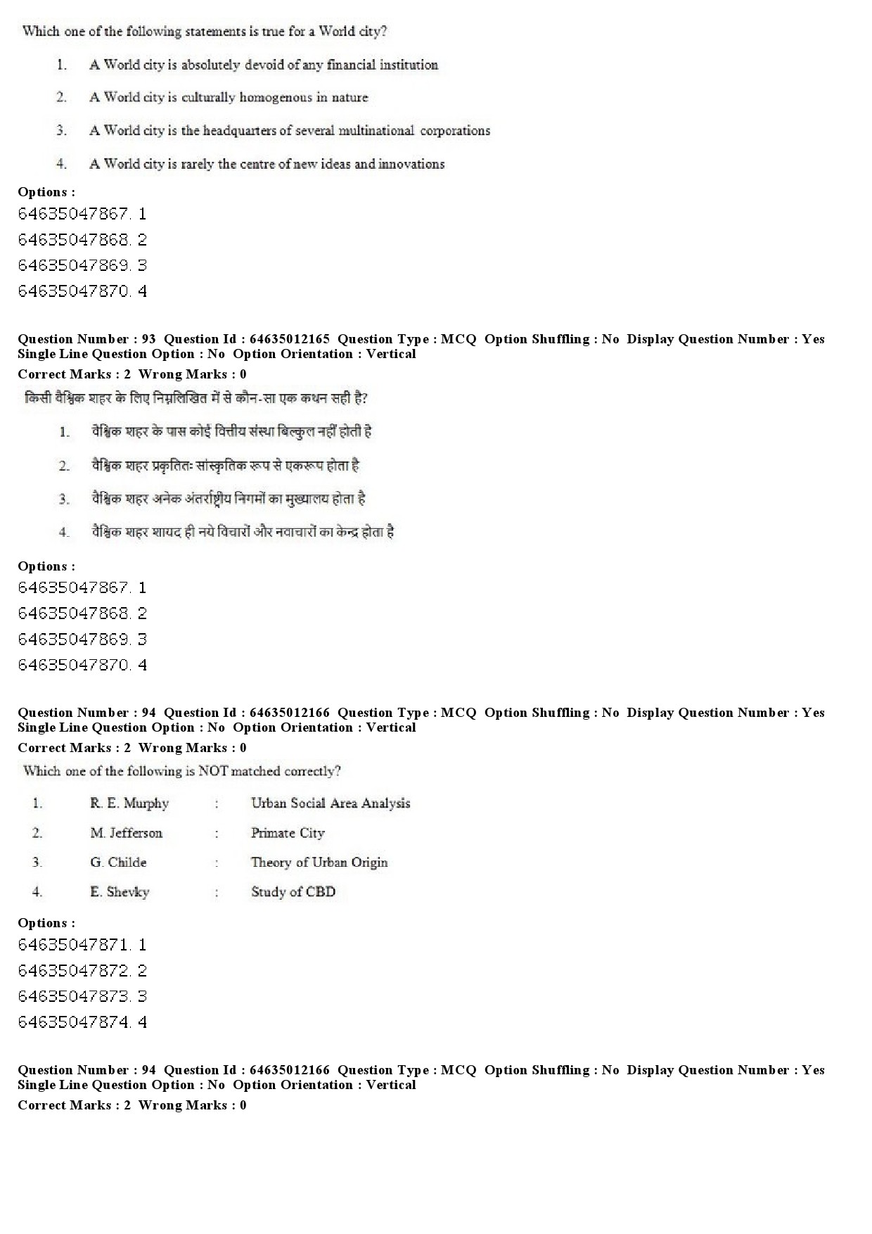 UGC NET Geography Question Paper June 2019 67