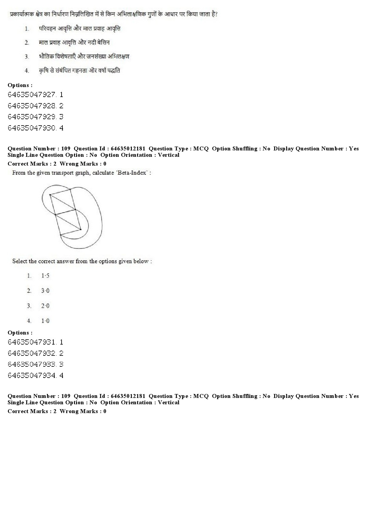 UGC NET Geography Question Paper June 2019 79