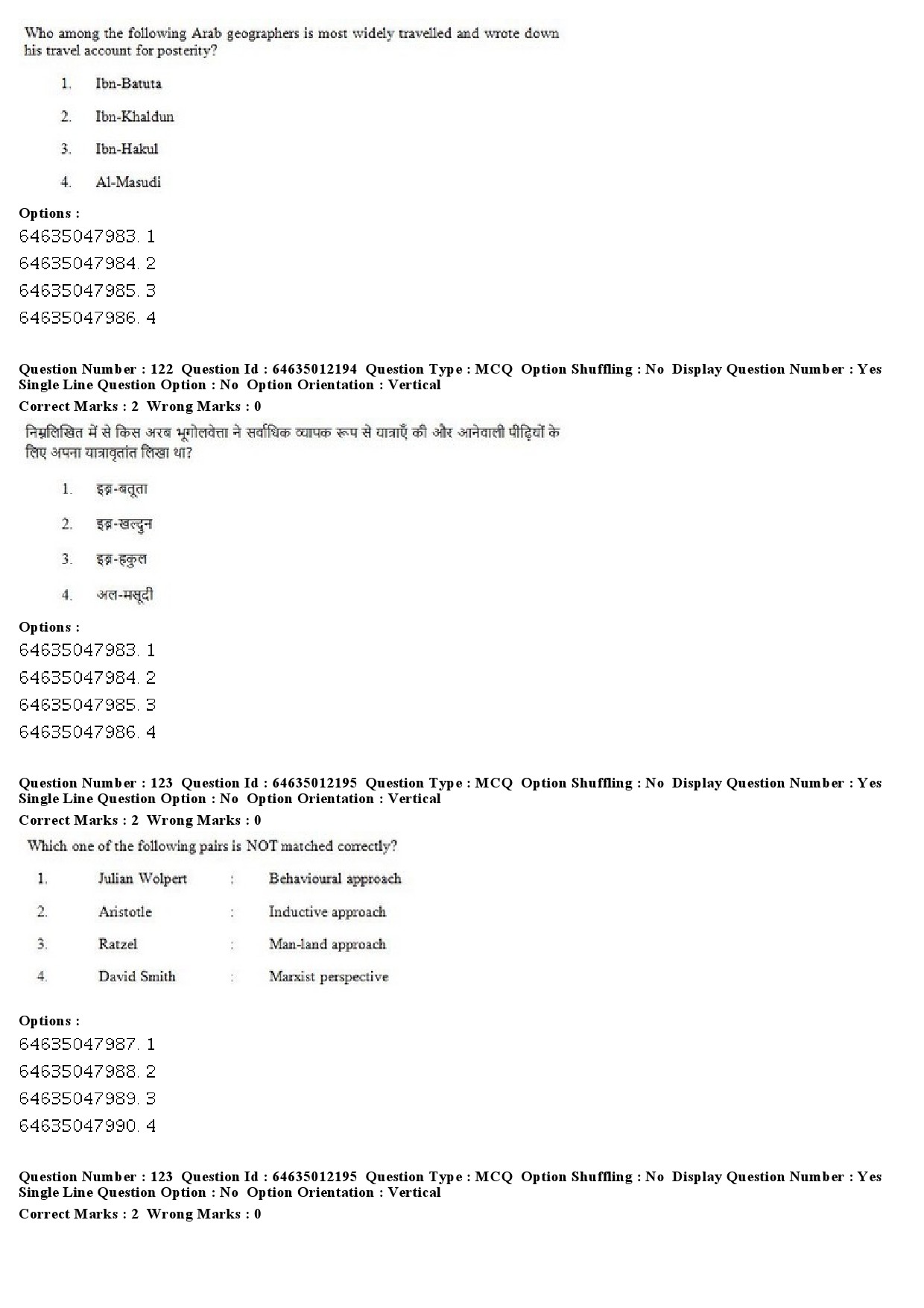 UGC NET Geography Question Paper June 2019 89