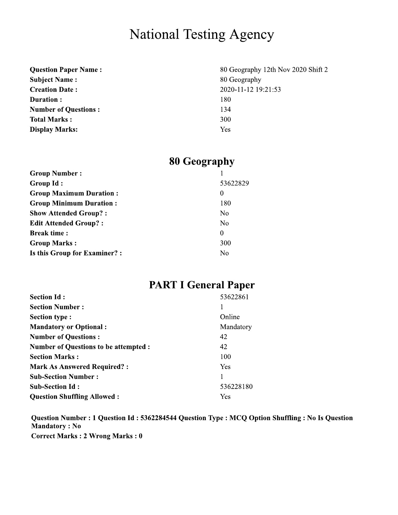 UGC NET Geography Question Paper September 2020 1