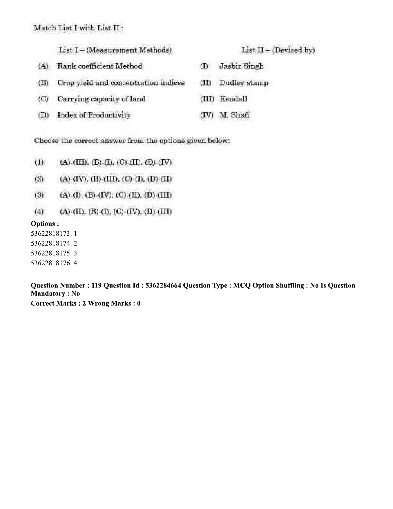 UGC NET Geography Question Paper September 2020 107