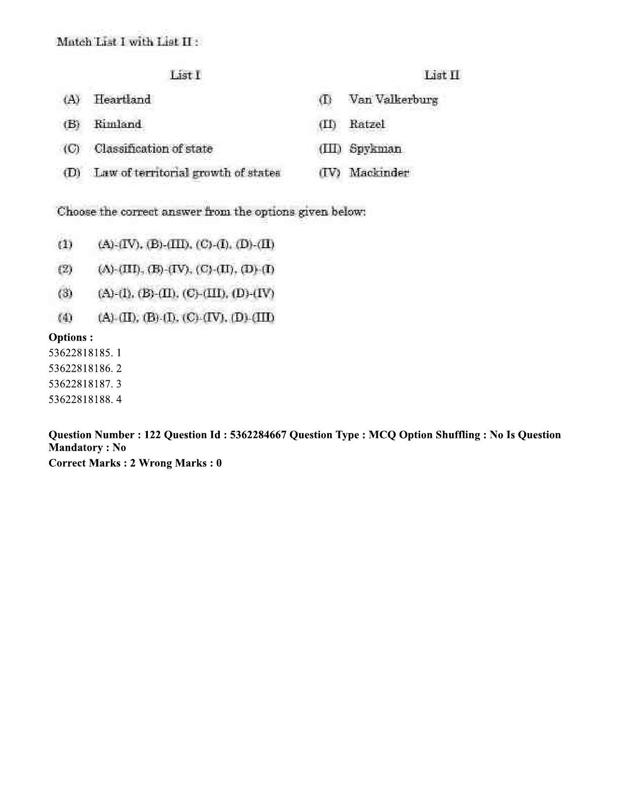 UGC NET Geography Question Paper September 2020 113