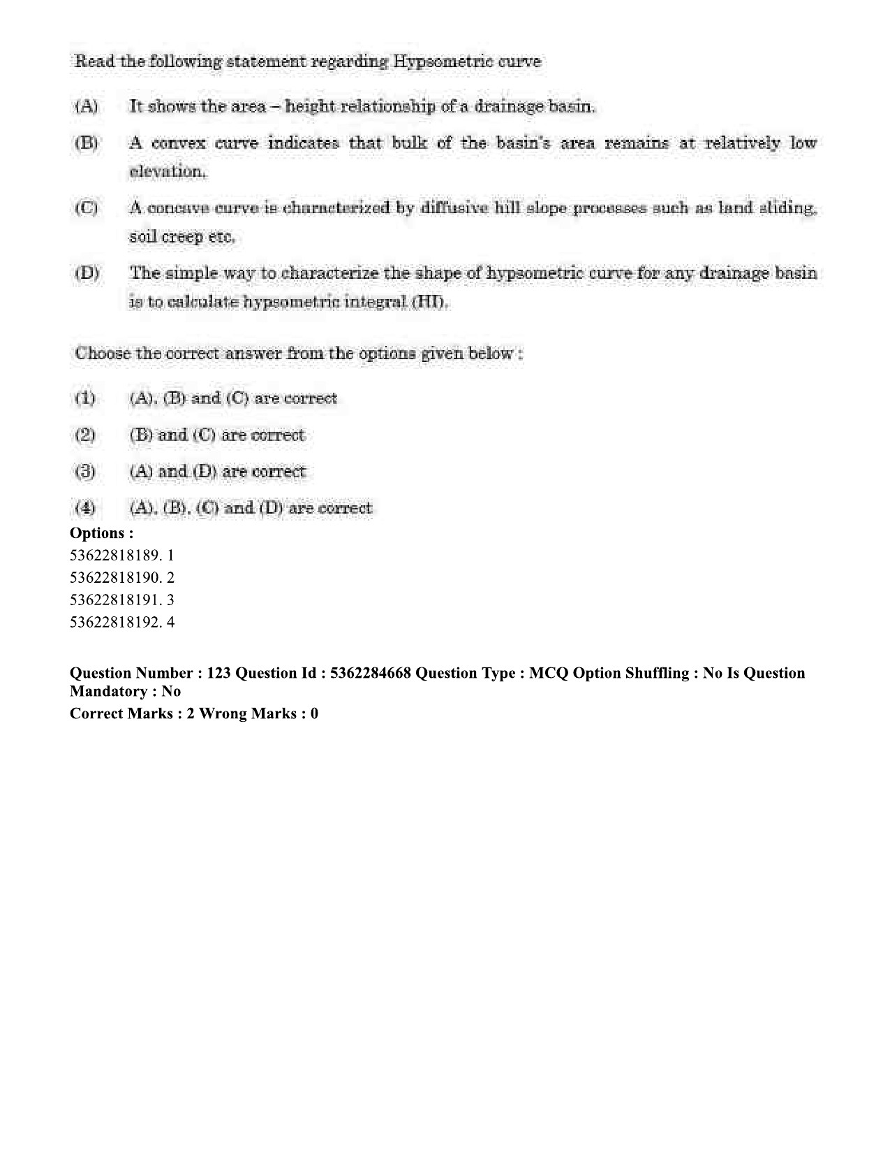 UGC NET Geography Question Paper September 2020 115