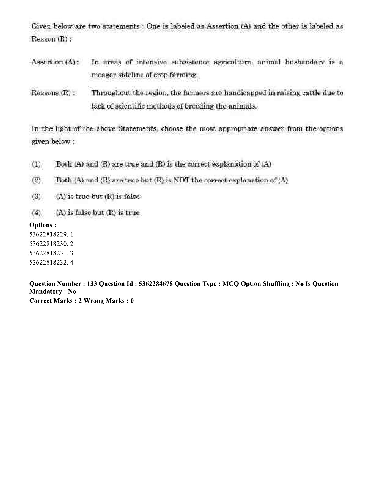 UGC NET Geography Question Paper September 2020 132